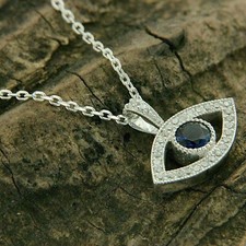 Ciondolo malocchio zaffiro