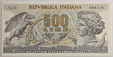 500 lire aretusa biglietto - 500,