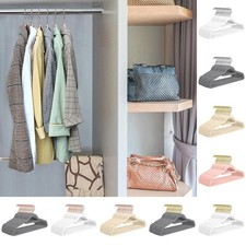 Appendiabiti in velluto con gancio oro rosa per organizzazione abbigliamento e indumenti antiscivolo