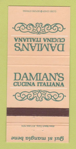 Copertina matchbook damian s - matchbook,
