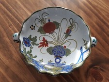 Ciotola in ceramica di Faenza decoro "garofano" - Gatti R - diametro 13 cm 