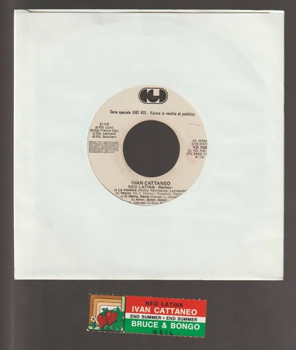 Ivan cattaneo disco giri - cattaneo,
