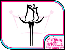 Adesivo vinile fiore rosa C