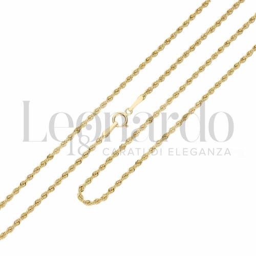 Collana fune unisex oro giallo