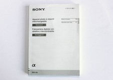 Manuale istruzioni fotocamera Sony Alpha Nex 5N in lingua italiano e francese