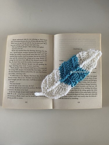 Crocheted bookmark - crocheted,