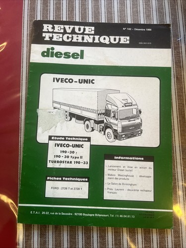 Revue technique iveco unic 190 - technique,