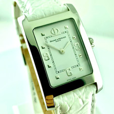 Orologio Baume & Mercier Hampton acciaio quarzo quadrante bianco per uomo donna