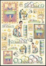 Carta decoupage Anni 50