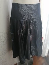 Gonna Desigual TG. 36 Fascia Alta In Vita E Ampia, Fresca E Lunga Al Polpaccio