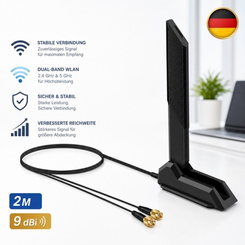Antenna 9dbi rp sma - wi-fi,