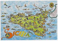 Sicilia Italy Postcard