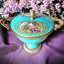 Ciotola stile Sevres dorata in