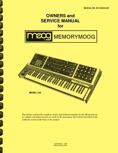 Moog memorymoog sintetizzatore - moog,