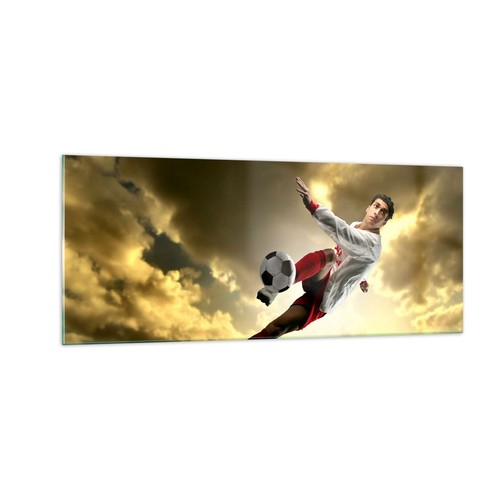 Quadro vetro 100x40cm palla - su,