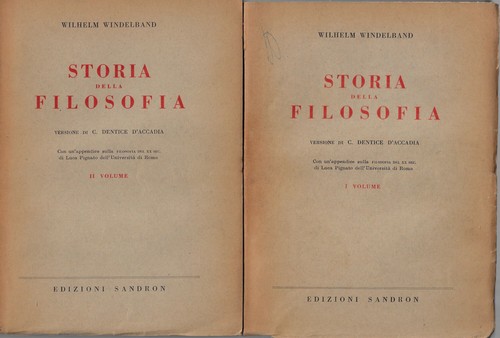 Windelband wil storia - wil..storia, della