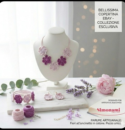 Set parure donna uncinetto - parure,