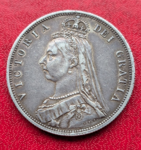 Moneta mezza corona argento - corona,