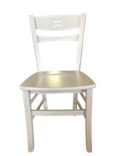 Sedia paesana fiore legno