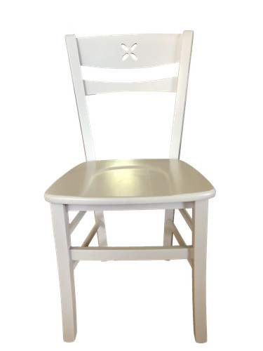 Sedia paesana fiore legno