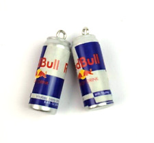 Set di 2 pezzi Red Bull miniatura lattine pendenti mini can charms