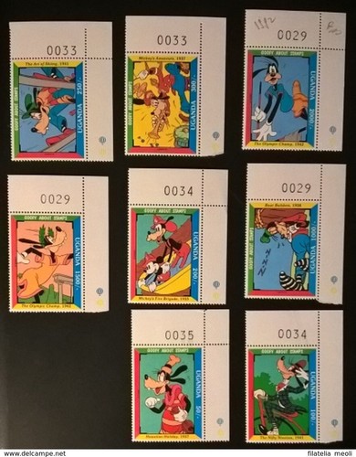 Uganda disney stamps - uganda_disney, (pippo)