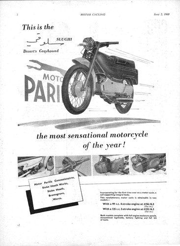 1960 advert for moto - moto, parilla