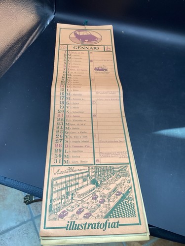 Illustrato fiat calendario - illustrato,