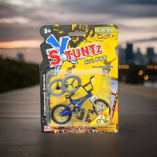 CTG X Stuntz Die Cast Mini Bike blu BMX Finger Bike con accessori nuova scatola originale