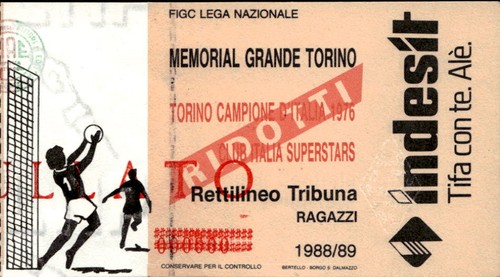 Biglietto stadio memorial - biglietto,