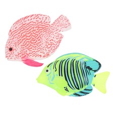  2 Pcs Pesci Finti Per Acquario Pesce Finto Ornamento Del Serbatoio Di