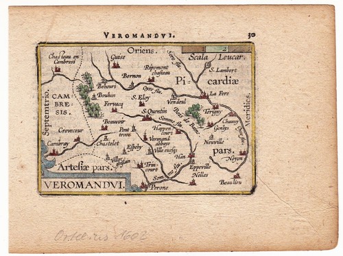 Carte xviie saint - xviie, quentin