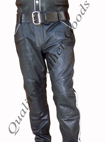 Pantalone jeans uomo pelle - pantalone,
