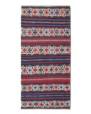Tappeto Shirvan Kilim Runner anni 40 tribale a righe geometriche lana 340x160 cm