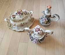 Lotto vasi/biscottiere/anfore in ceramica vintage Made in Italy - Bassano 