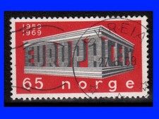 Norvegia 583 timbrato Europa