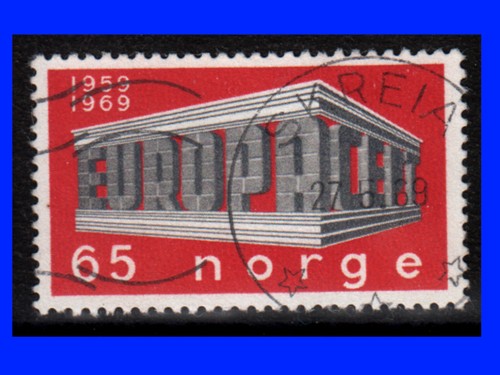 Norvegia 583 timbrato europa - 583,