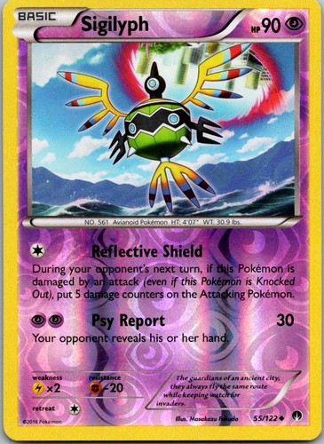 Sigilyph 122 pokemon - sigilyph, 55/122