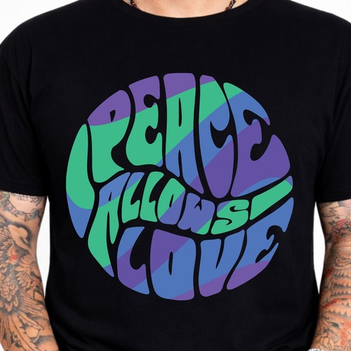 Shirt peace allows love - t-shirt,