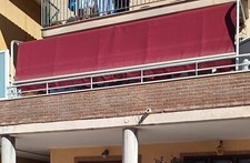 tenda da sole per esterno rossa usata in ottime condizioni