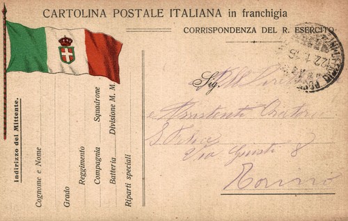 Ww1 franchigia cartolina - franchigia,