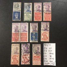 1924/25 Francobolli Pubblicitari Usati Seconda Scelta Cat 912€