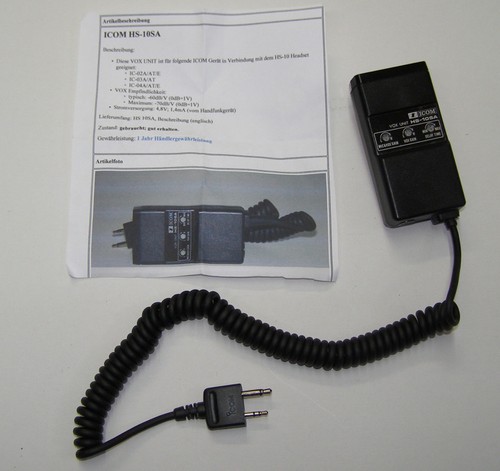 Icom 10sa vox unit - hs-10sa,