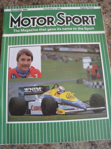 Motor sport nov 1985 san - motor, remo