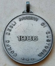 MEDAGLIA CORPO DEGLI AGENTI DI CUSTODIA POLIZIA PENITENZIARIA ESERCITO PS 