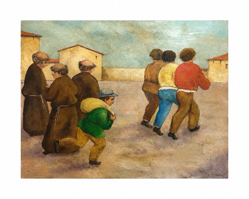 Dipinto olio tavola - dipinto,