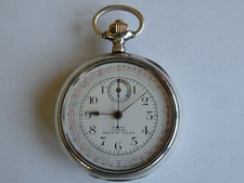 OMEGA-CRONO-S.G.D.G.- TASCA-1908-ARGENTO 0,900-TUTTO ORIGINALE-CAL.19" CHRO-BOX