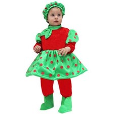 Vestito costume recita  ciliegina taglia 13/18 mesi festa travestimento