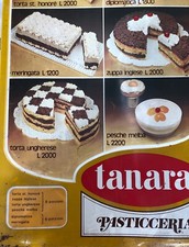 TABELLA GELATI TANARA anni 70