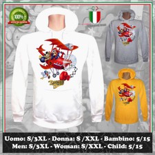 FELPA DASTARDLY & MUTTLEY WACKY RACES CARTONE CARTOON UOMO DONNA BAMBINO HOODIE